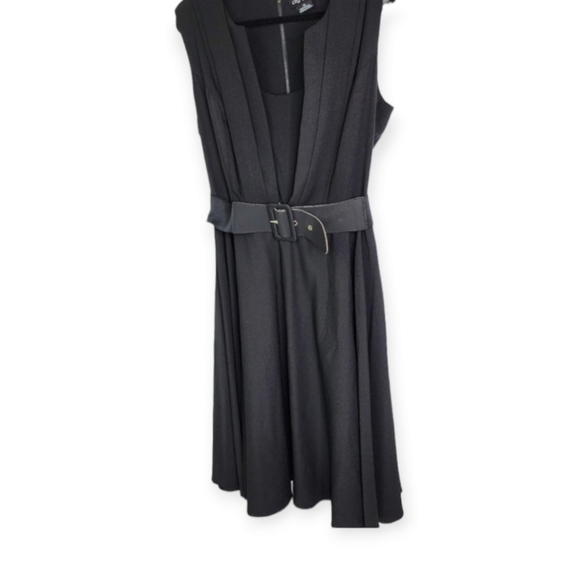 City Chic dress black size 14 (plus size XS) knee length flare - Picture 4 of 14